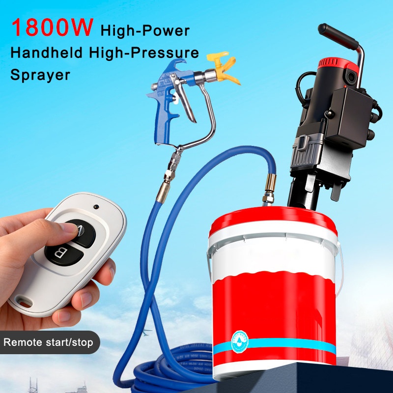 Diy Automation - 1800W Draagbare hogedruksproeier, doe-het-zelf multifunctionele kit-,