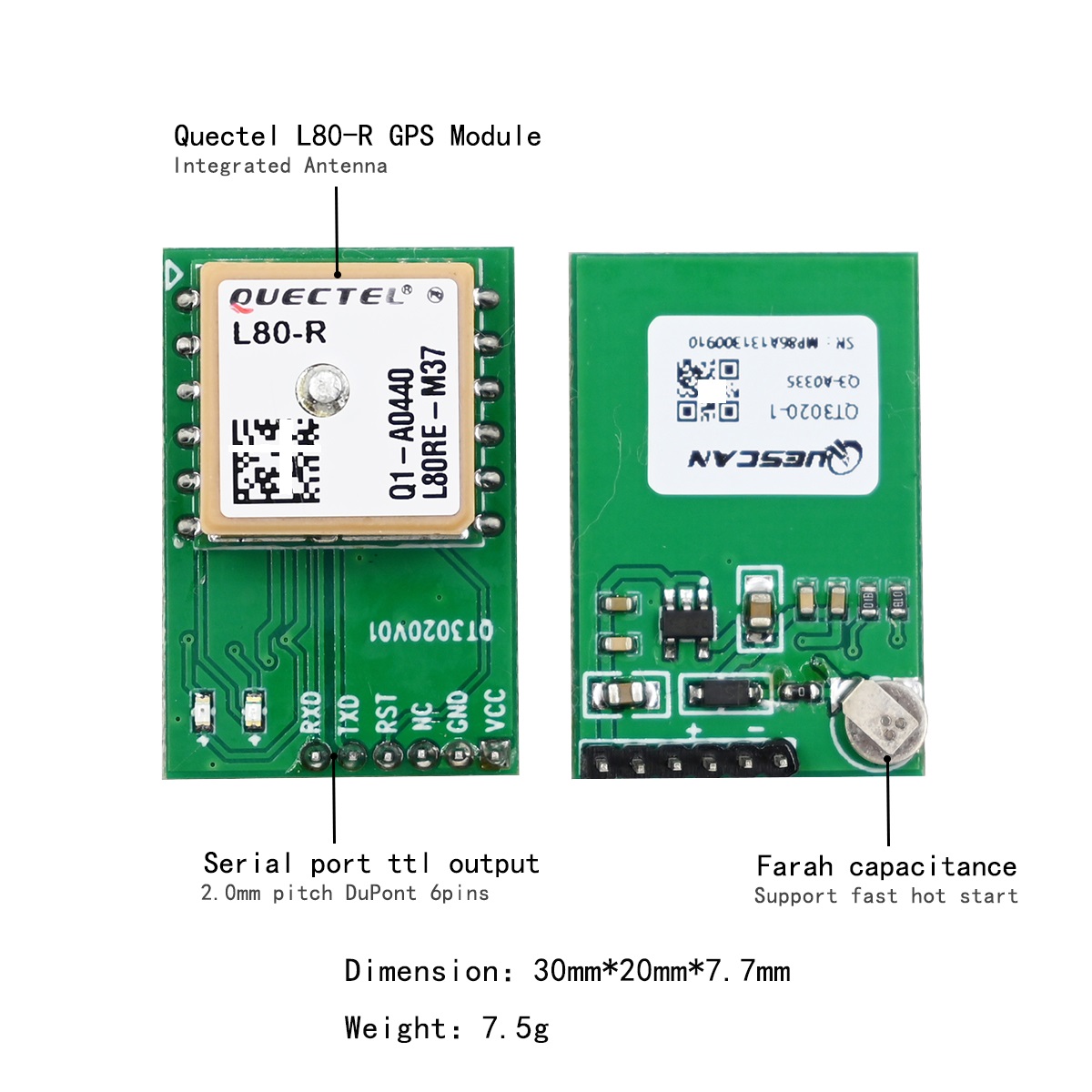 Quectel L80-R L80RE-M37 Seriël - Home Automation Arduino recensie en prijs
