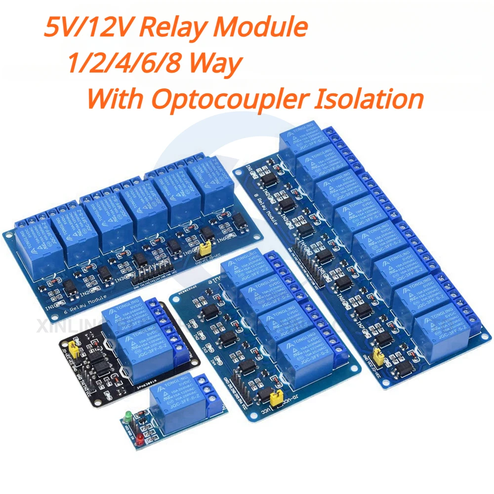 5/12V 1/2/4/6/8 Kanaals Relais - Home Automation Arduino recensie en prijs